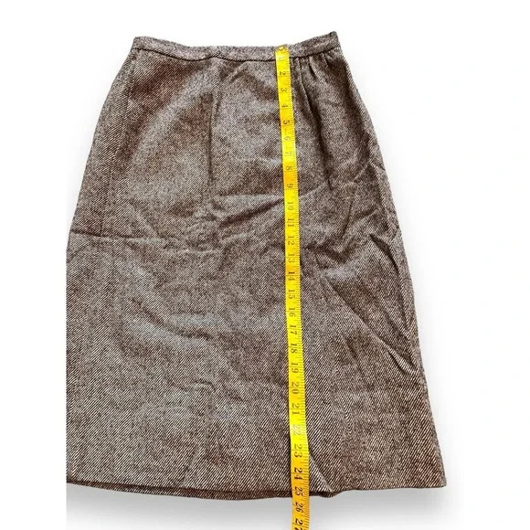 VTG Pendleton 100% Virgin Wool Lined Pencil Skirt Women's Gray 14 - Picture 7 of 10
